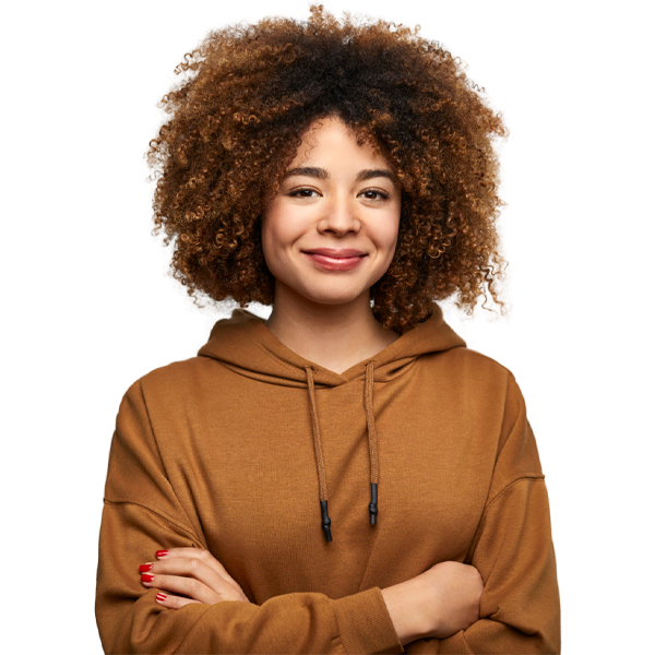 confident woman arms crossed