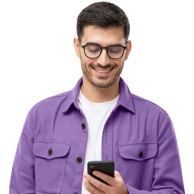 man smiling at camera