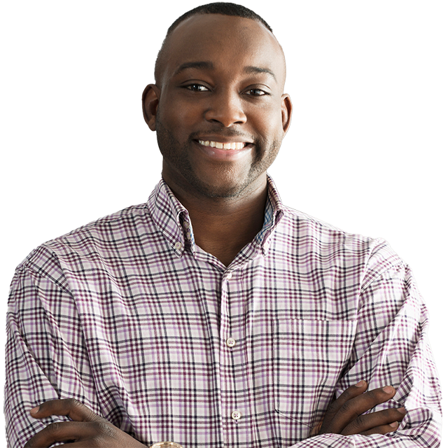 man smiling at camera