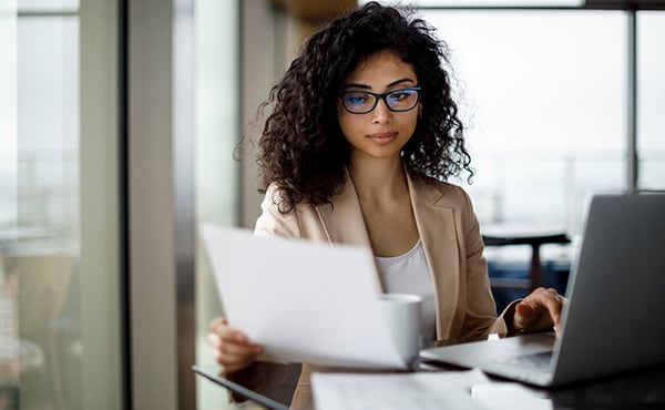 business professional in office