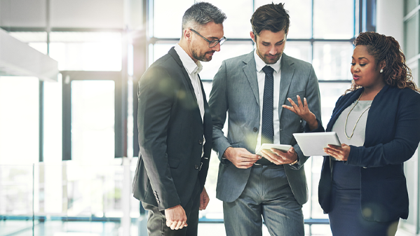 people working in office