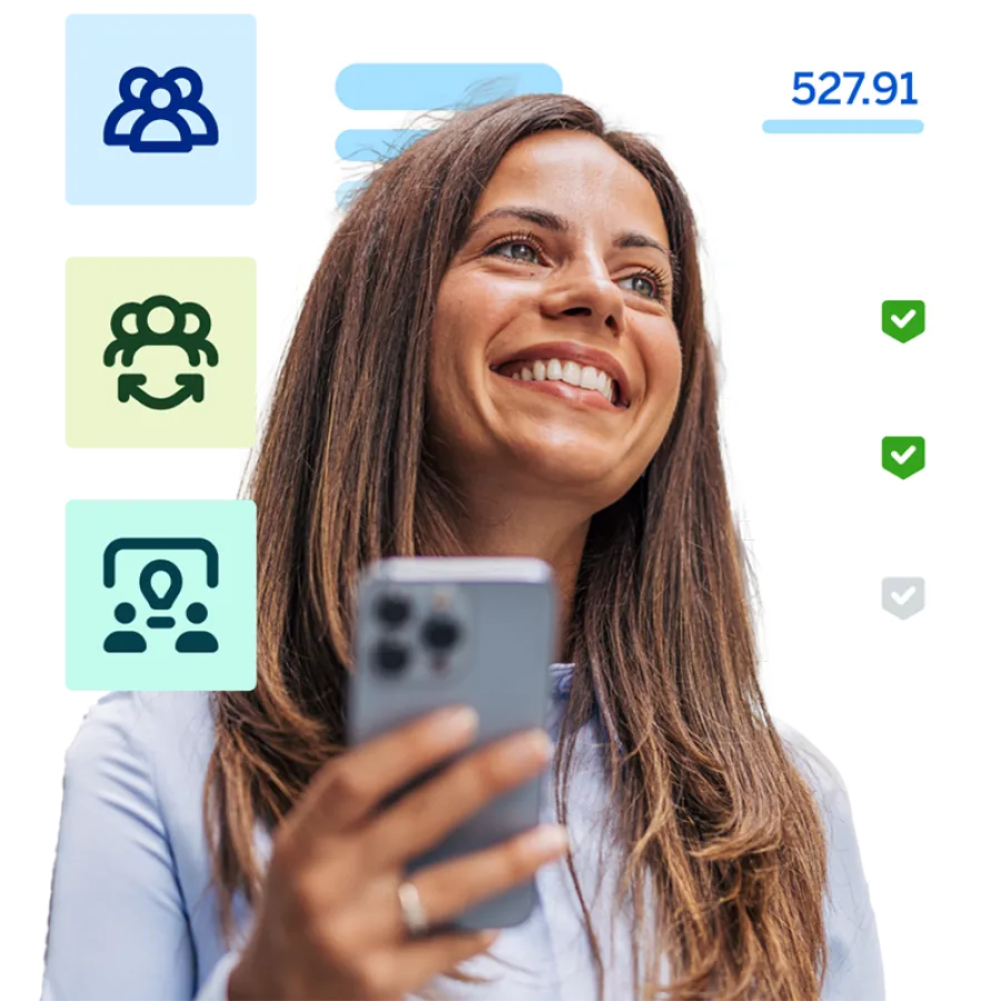 woman with important notifications