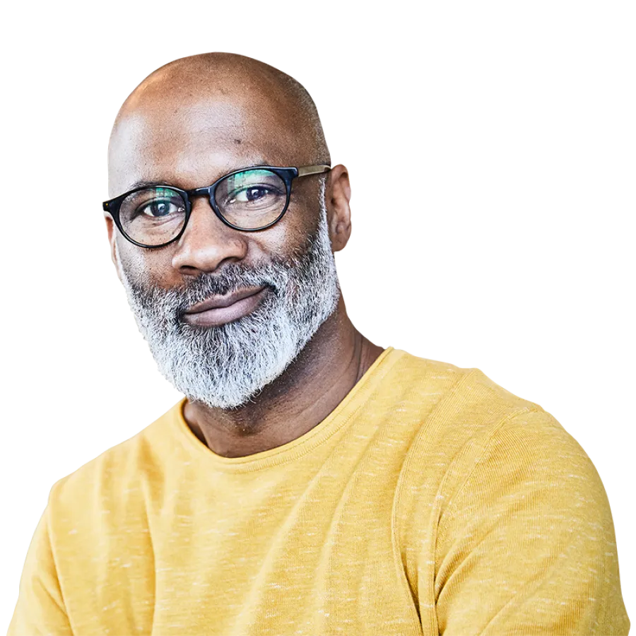 man smiling