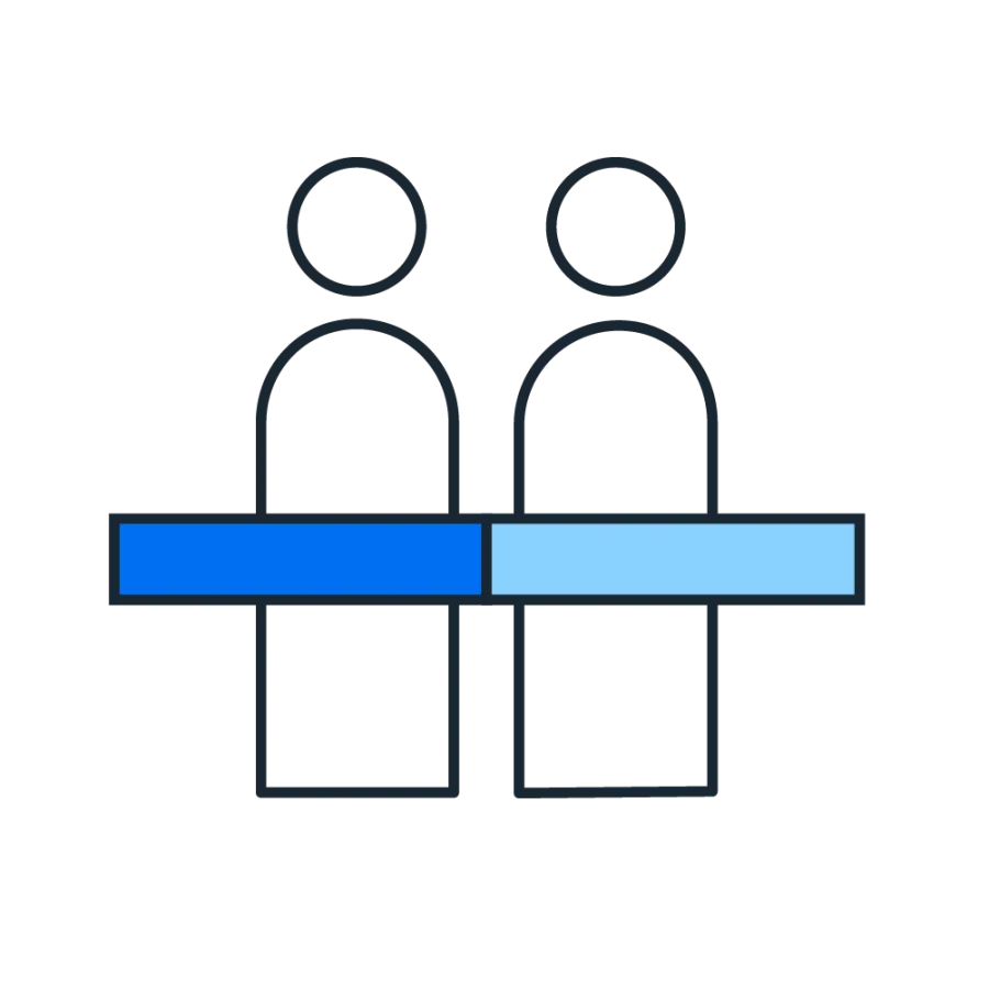 Two people pictogram